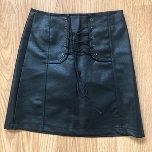 Leather skirt